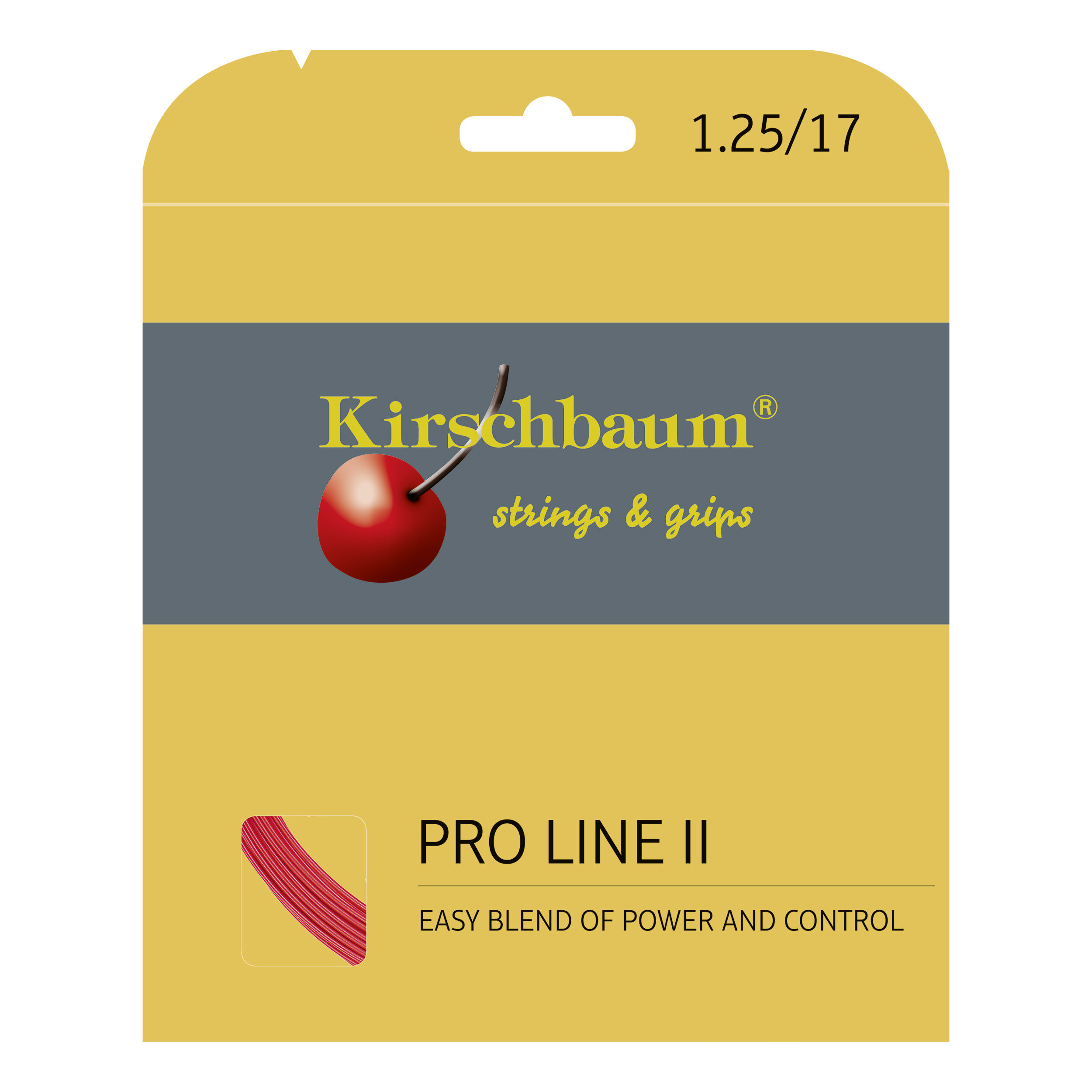 Kirschbaum Pro Line No. II Cordage En Garniture 12m - Rouge