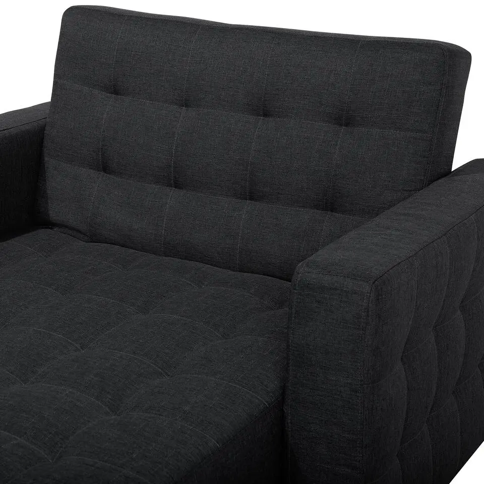 ABERDEEN - Chaise longue - Grijs - Symmetrisch - Polyester