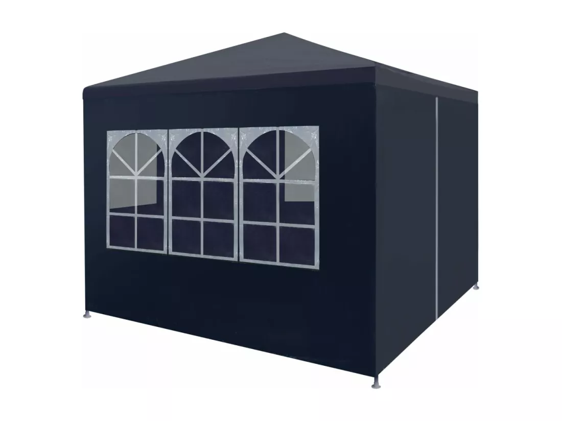 Tente de réception 3 x 3 m Bleu