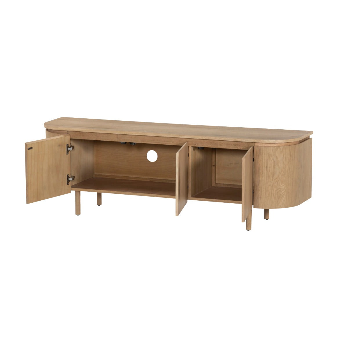 Livingfurn - Tv-meubel Naturel Eiken - 170x43x56cm - Tobago