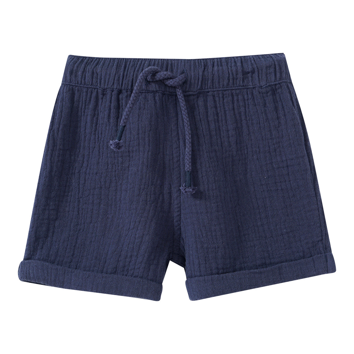 Topomini Pure Collection Baby Musselin -Hemd und Shorts im Set dunkelblau