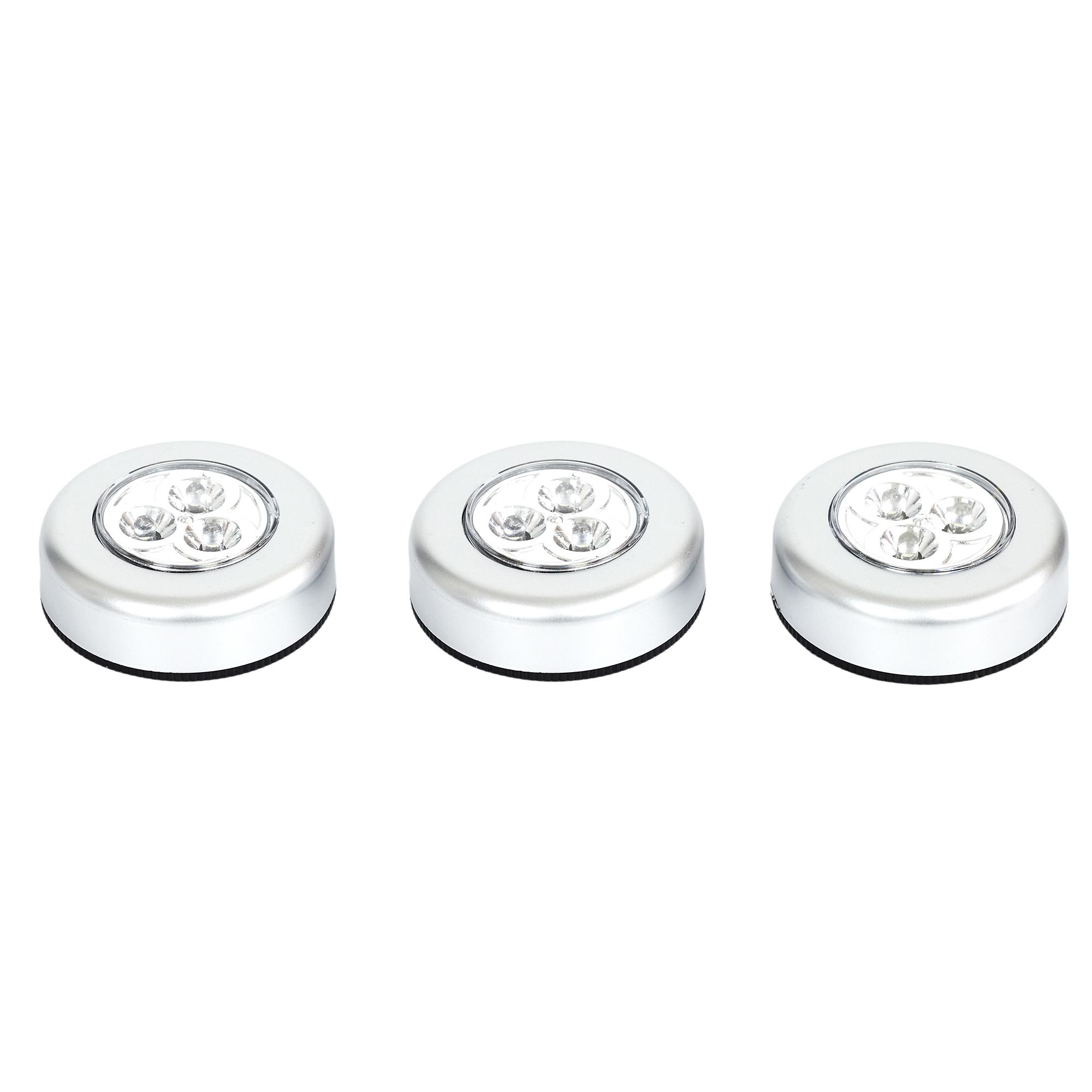 LAMPE 3 LEDS A PRESSION ADHESIVE X3