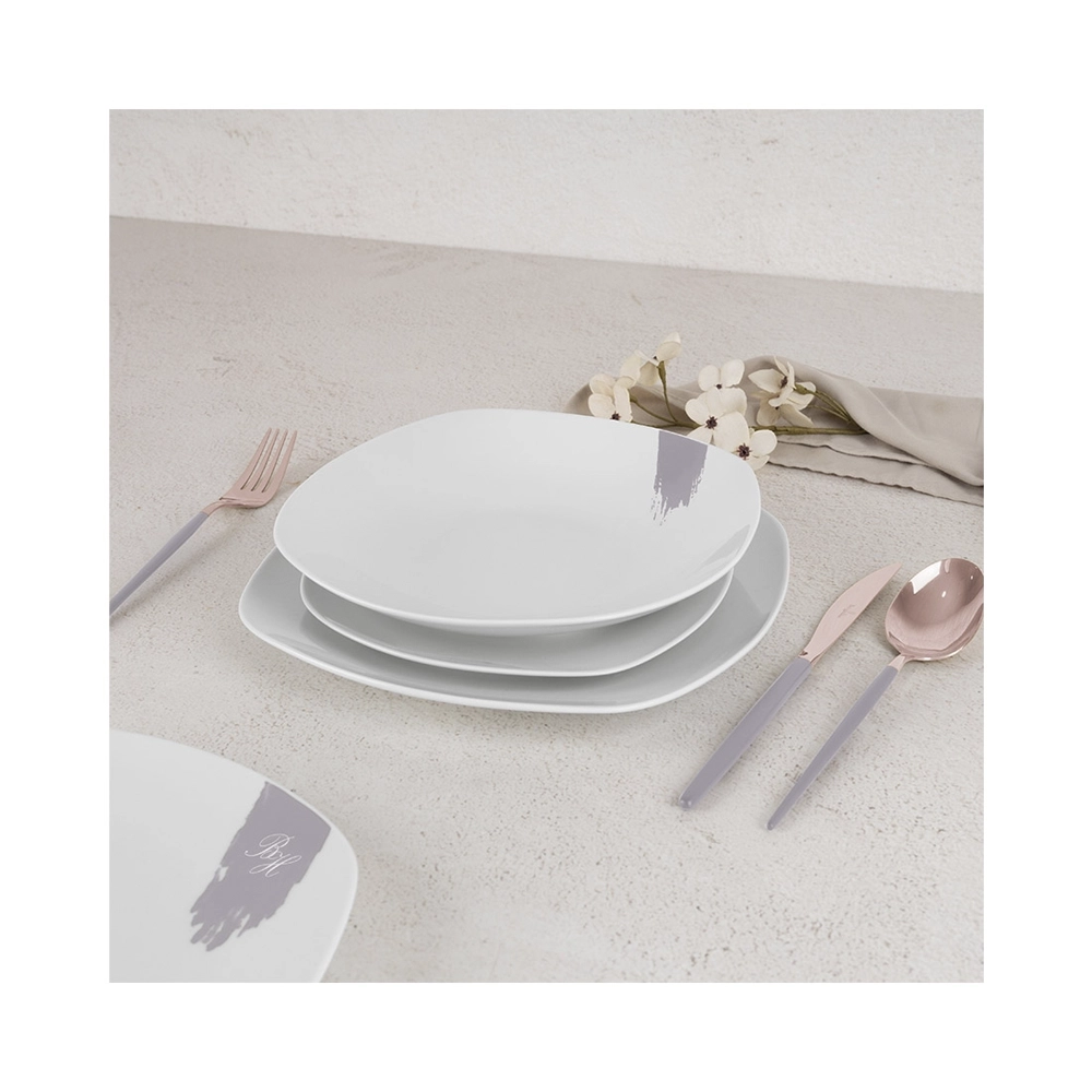 Berlinger Haus 18-teiliges Porzellan Teller-Set Taupe Collection
