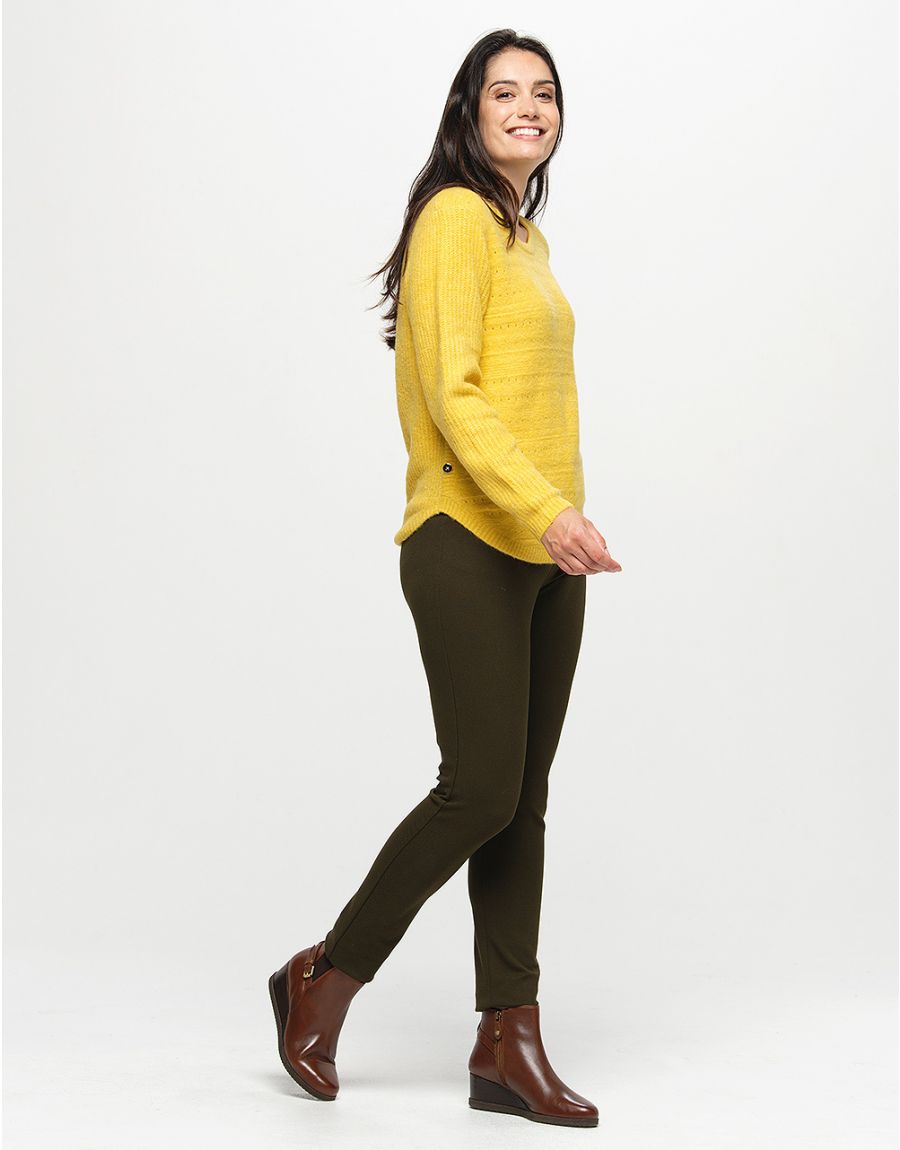 Pull jaune laine