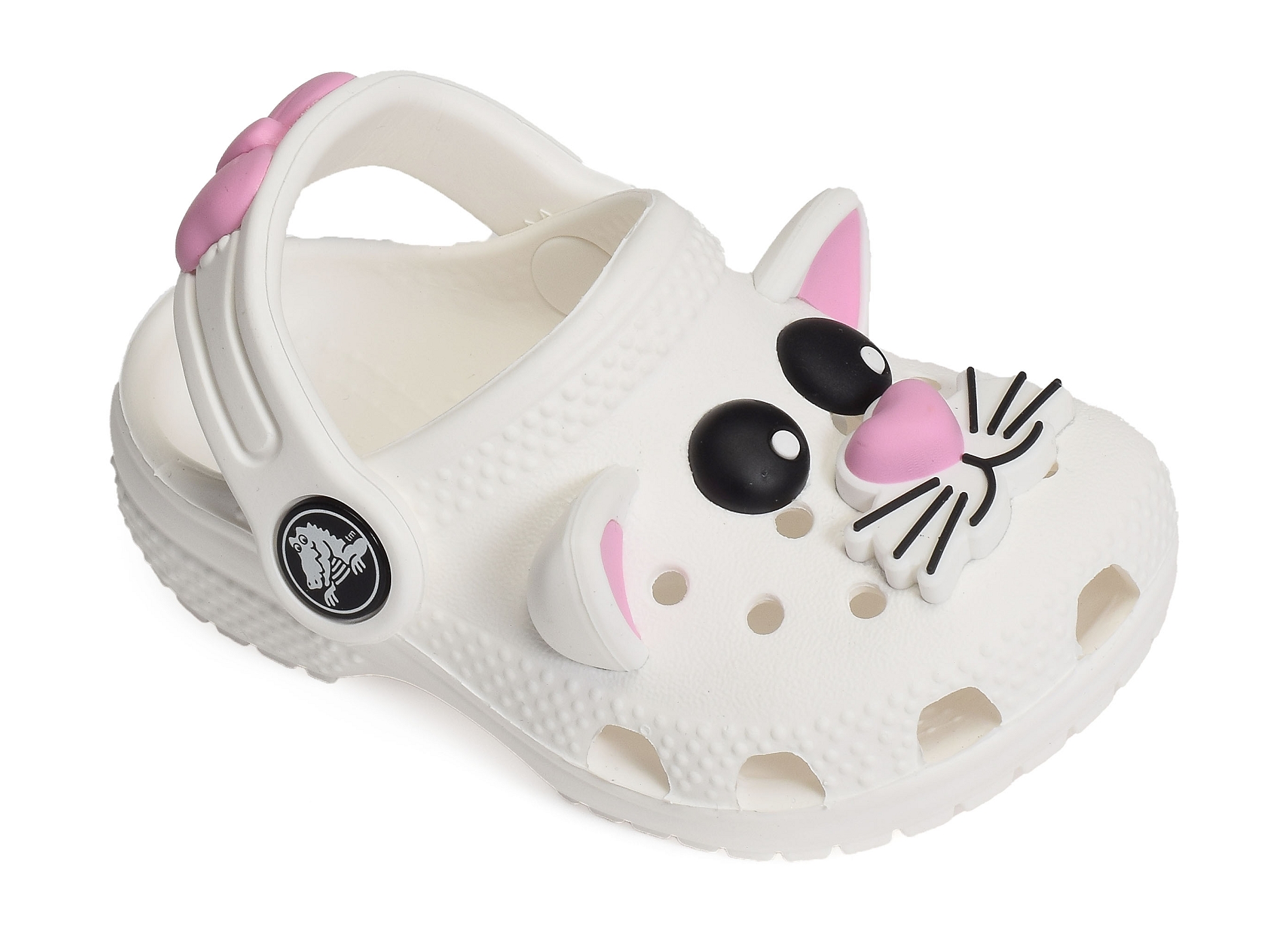 Classic iam cat clog blanc rose