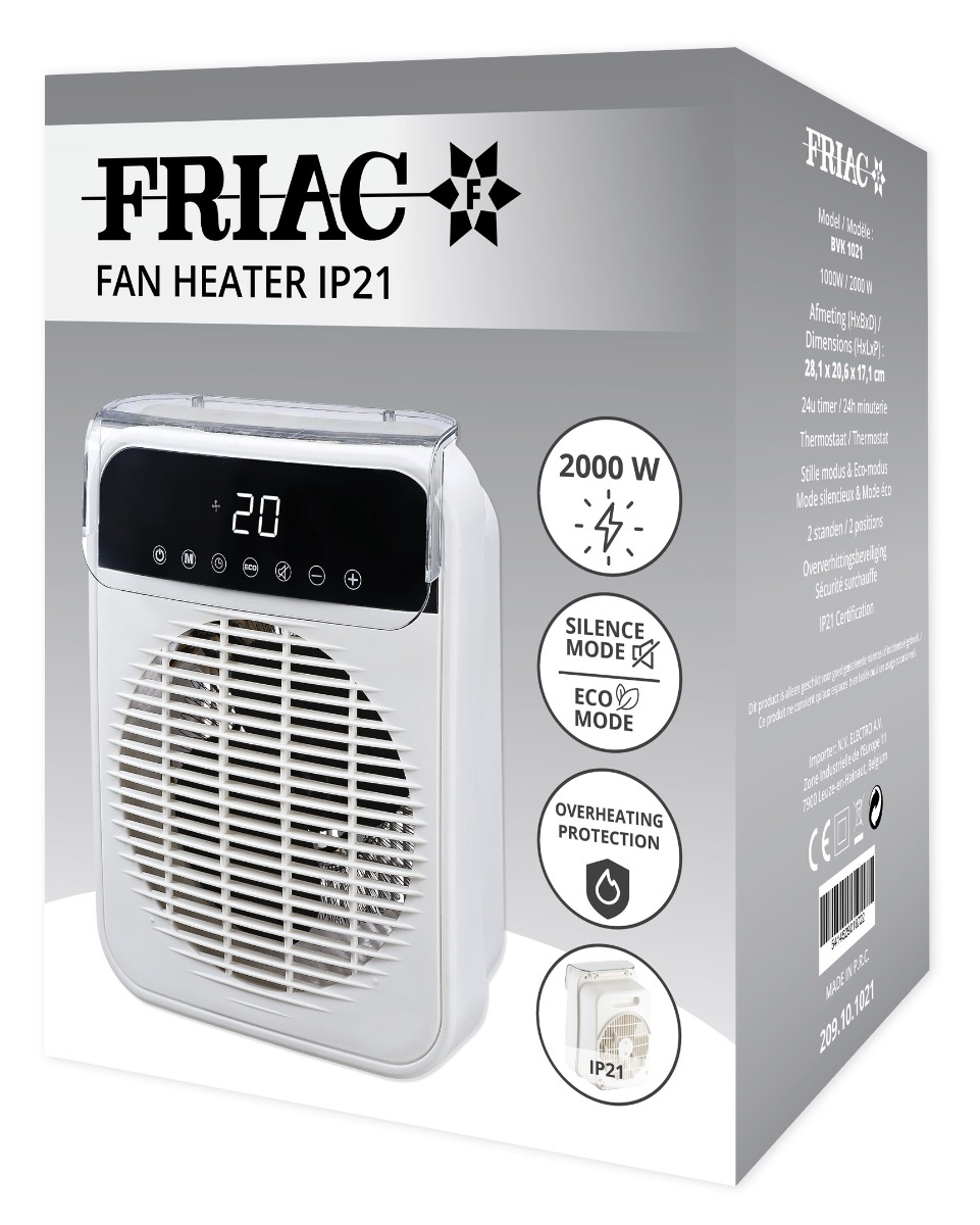 Friac BVK1021 Blaasradiator IP21 (drupwaterdicht)