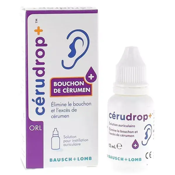 Bausch & Lomb ENT Cerudrop + Elimina o Acúmulo de Cera de Ouvido 12ml