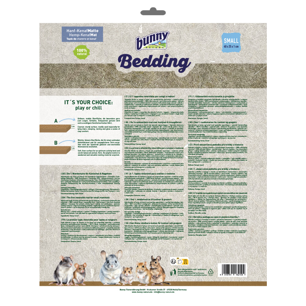 Bunny Nature Bedding Hemp-Kenaf-Mat Small