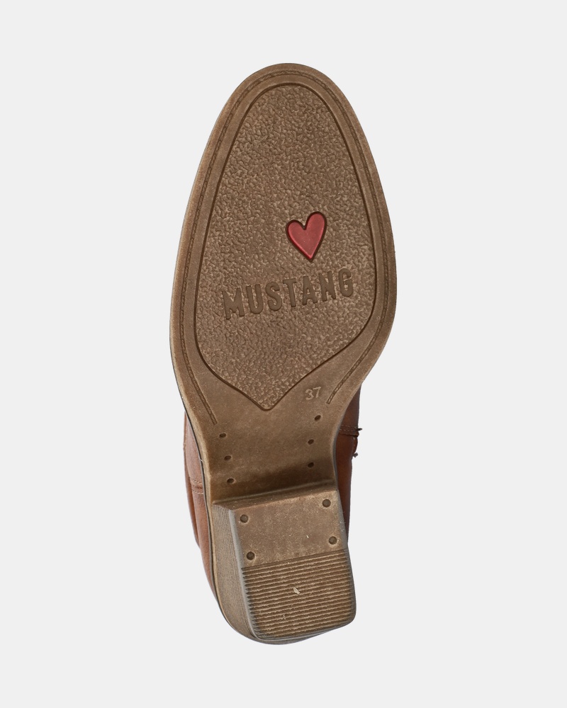 Mustang Rits- & gesloten boots  - cognac