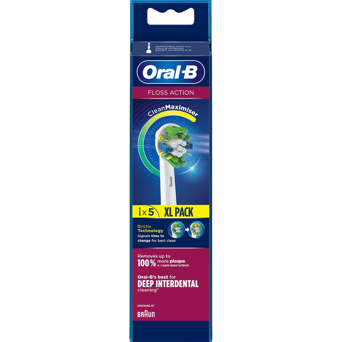 Oral-B Floss Action tannbørstehoder 325062 (5-pakning)