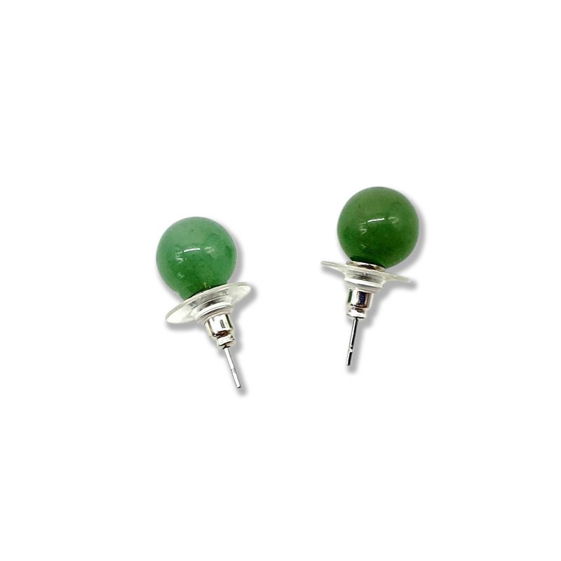 Boucles d'oreilles avec perles Aventurine Verte