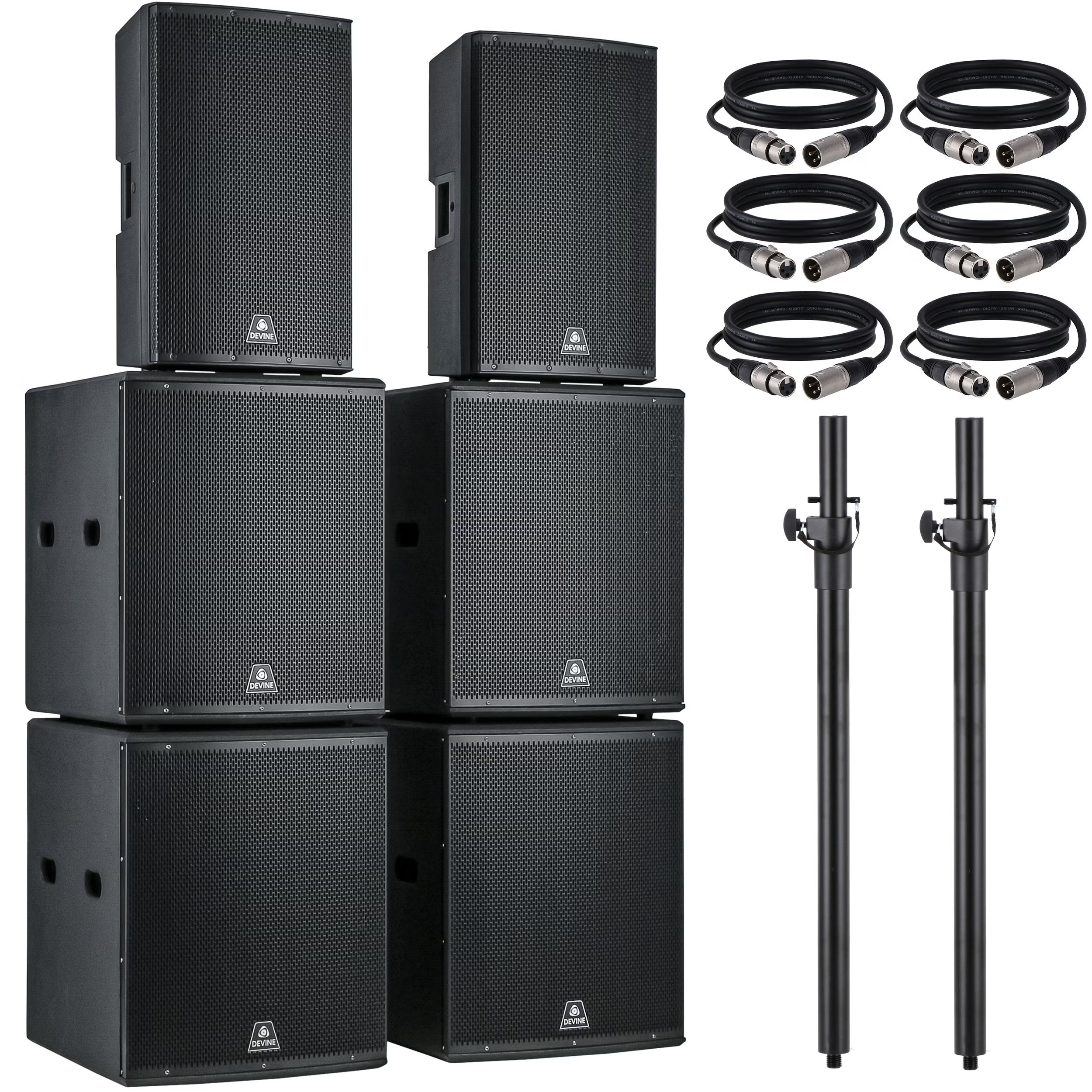 Devine Onyx 15A (2x) + 18SA (4x) set