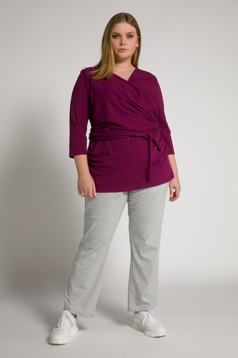 Bellieva-Wickelshirt, Skin to Skin, Rundhals, GOTS
