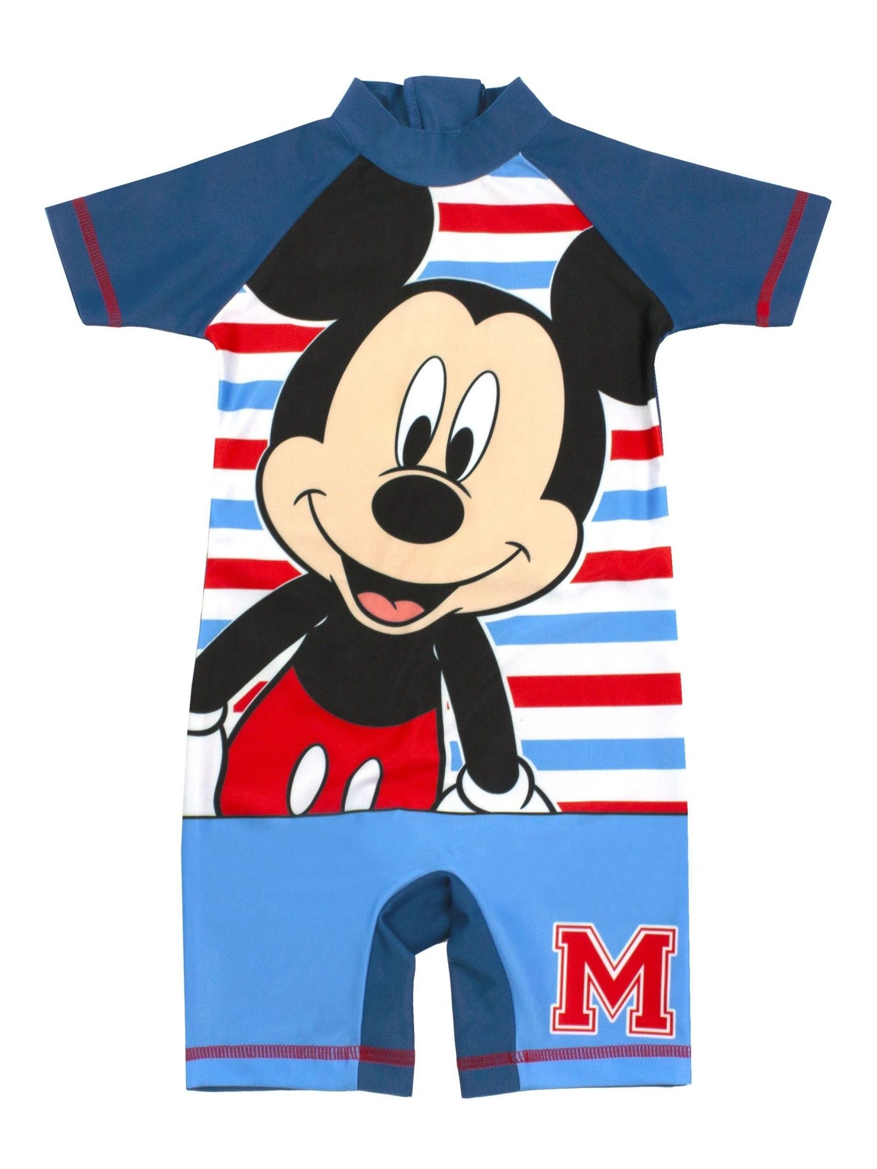 Vanilla Underground jongensbadpak met korte mouwen en gelicentieerde Disney Mickey Mouse-print