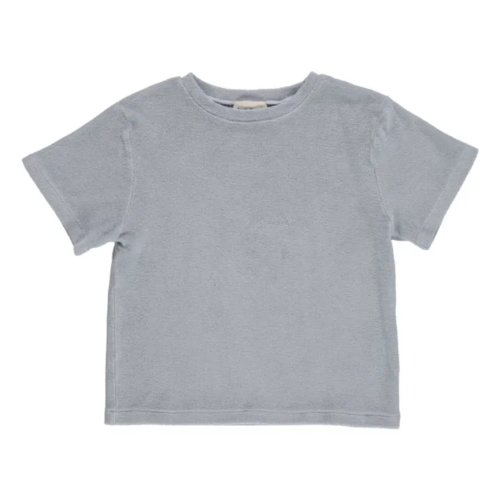 Poudre Organic T-shirt Orgeat Eponge - Collection Femme | Bleu gris
