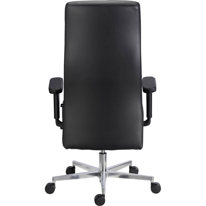 Fauteuil de bureau Tera Sitness cuir - avec accoudoirs - Mécanisme Synchrone - Pied aluminium