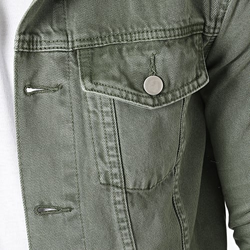 Ensemble Veste Et Jean Super Slim VJ318 Vert Kaki