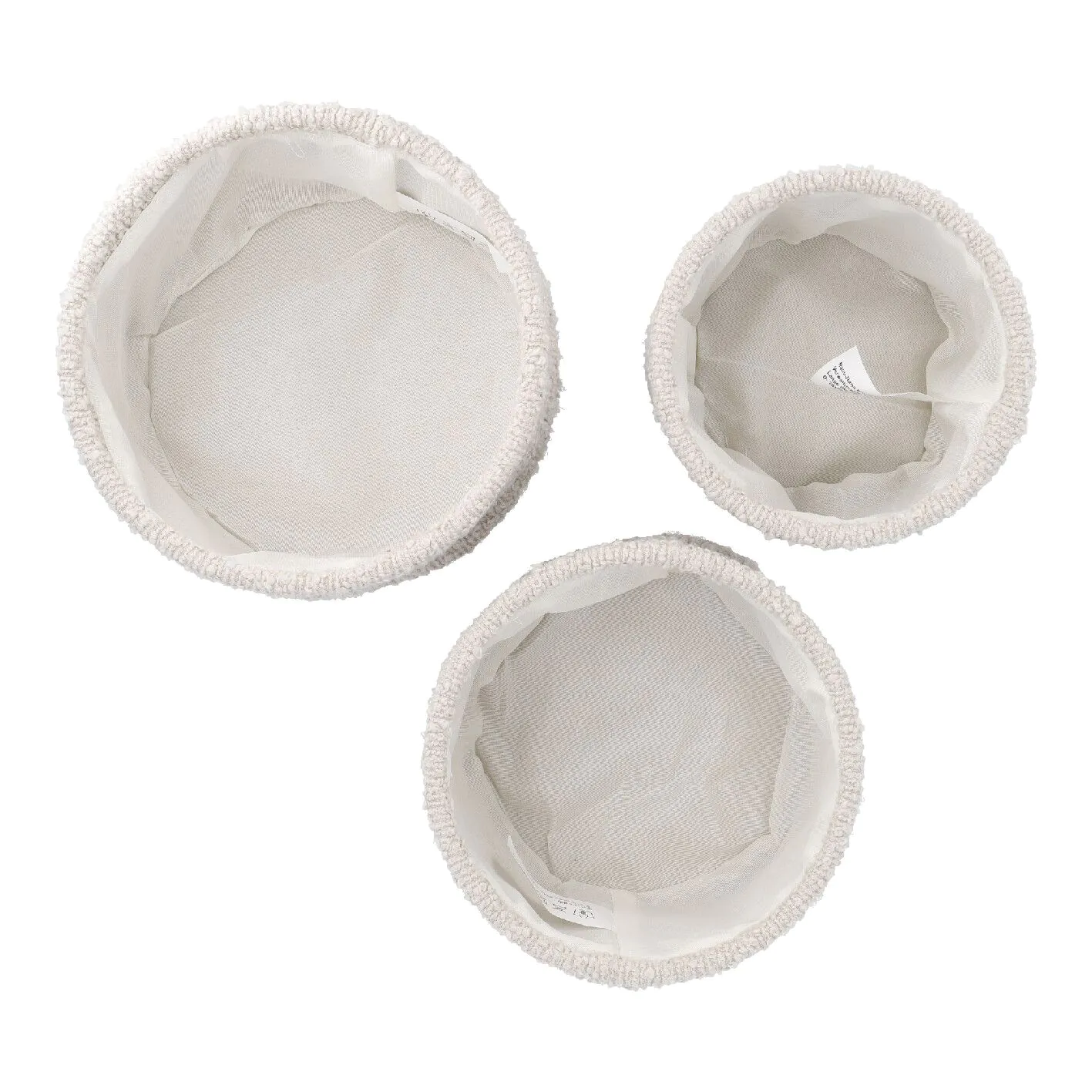 3er Set Dekokorb, creme