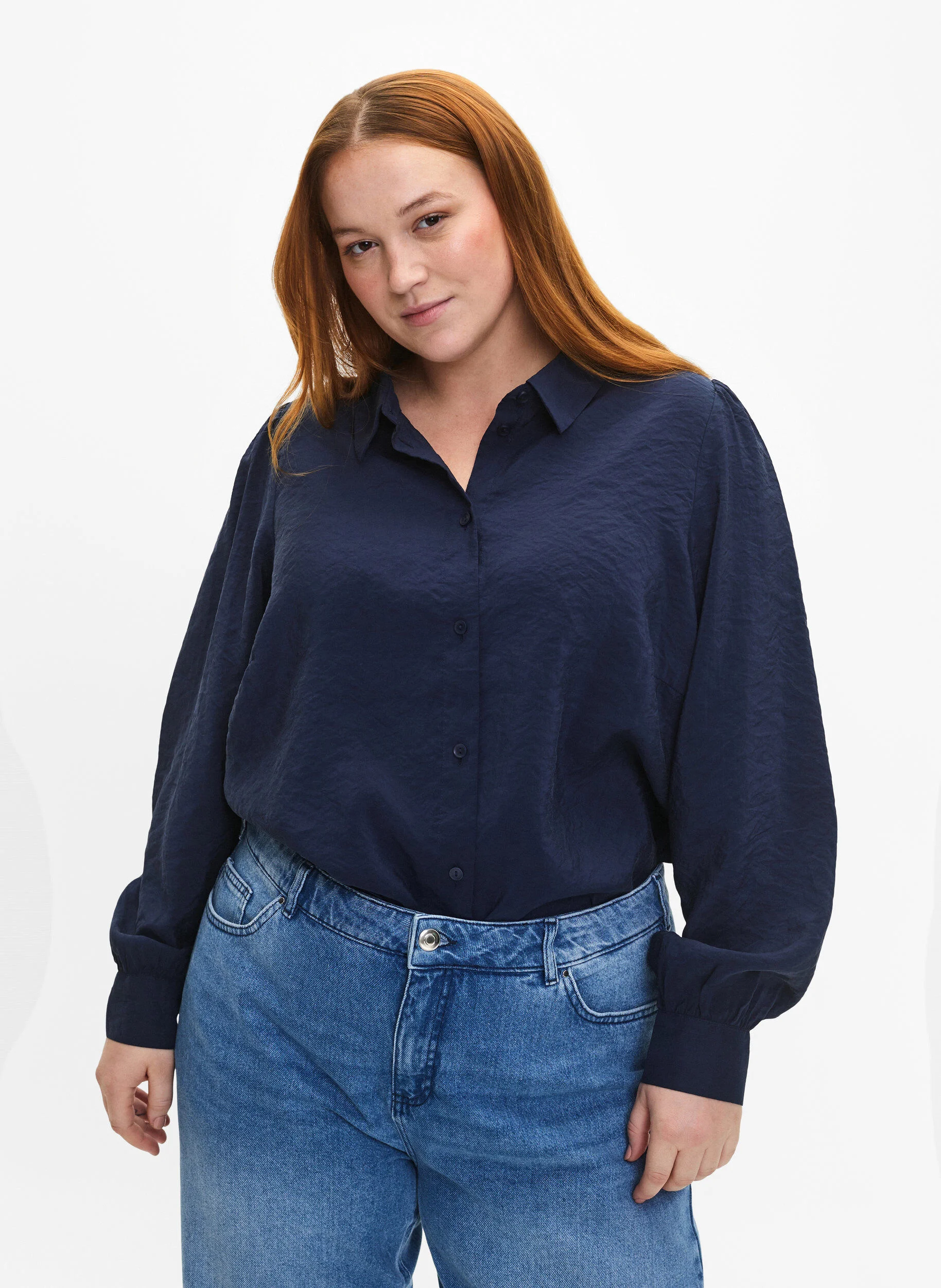 Langærmet skjorte i TENCEL™ Modal