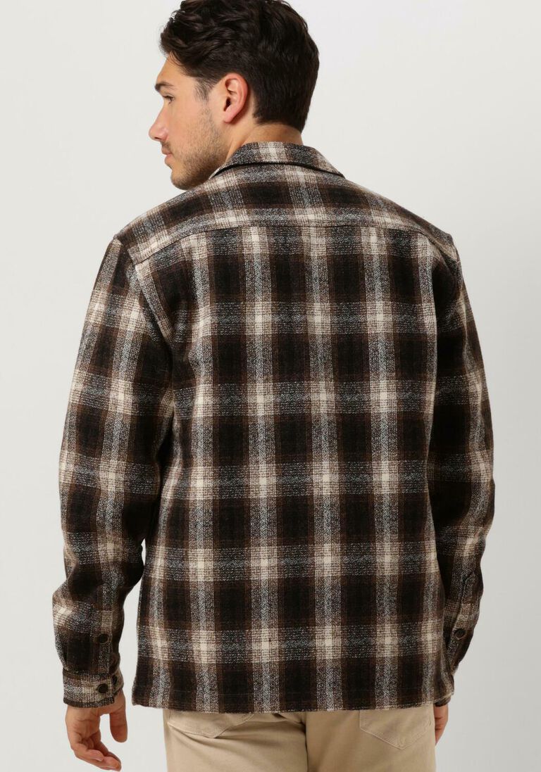 ANERKJENDT bruine anerkjendt overshirt aklion heavy check overshirt