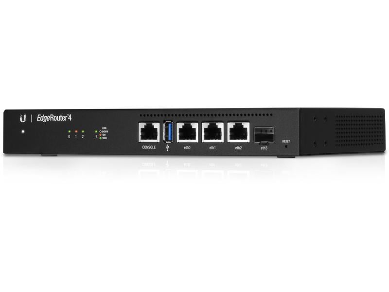 Ubiquiti VPN-Router EdgeRouter 4 ER-4 4-Port Gigabit Router mit SFP Port