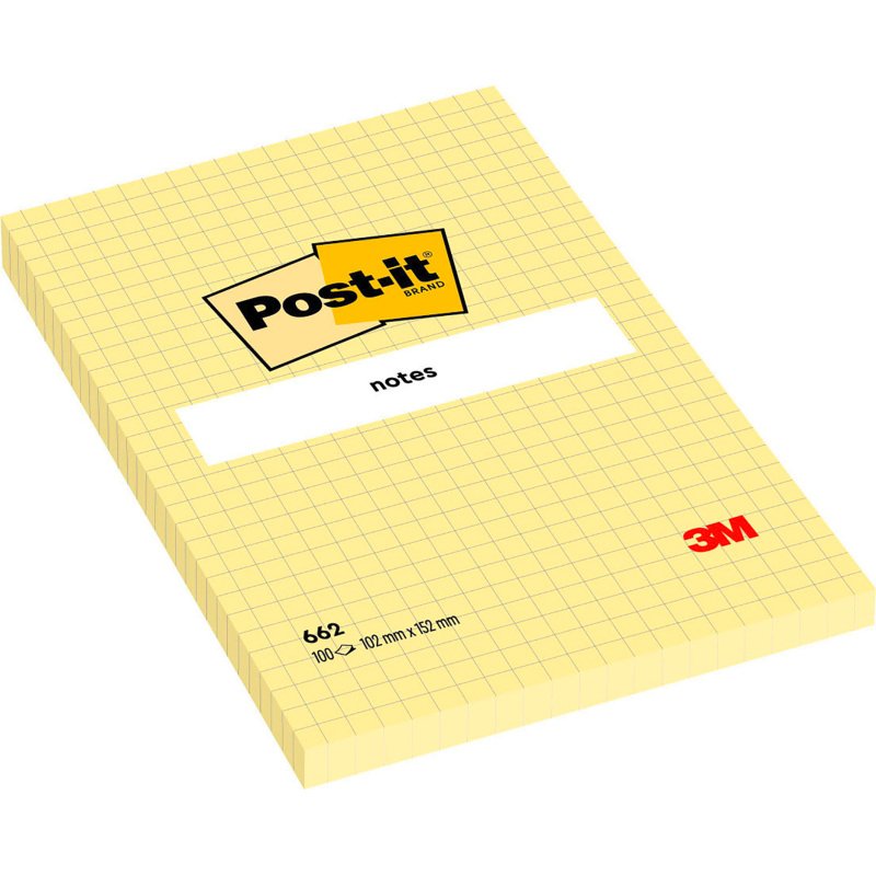 Notes repositionnables jaunes Post-it - bloc de 100 feuilles