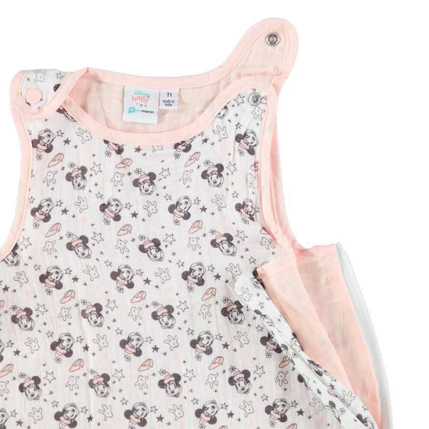 Turbulette sans manches imprimée Minnie Disney - Ecru