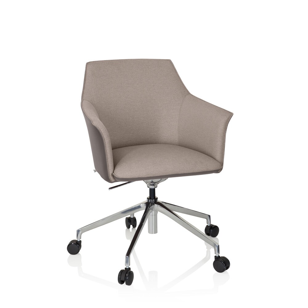 Profi Chefsessel AREZZO Kunstleder/Stoff mit Armlehnen hjh OFFICE