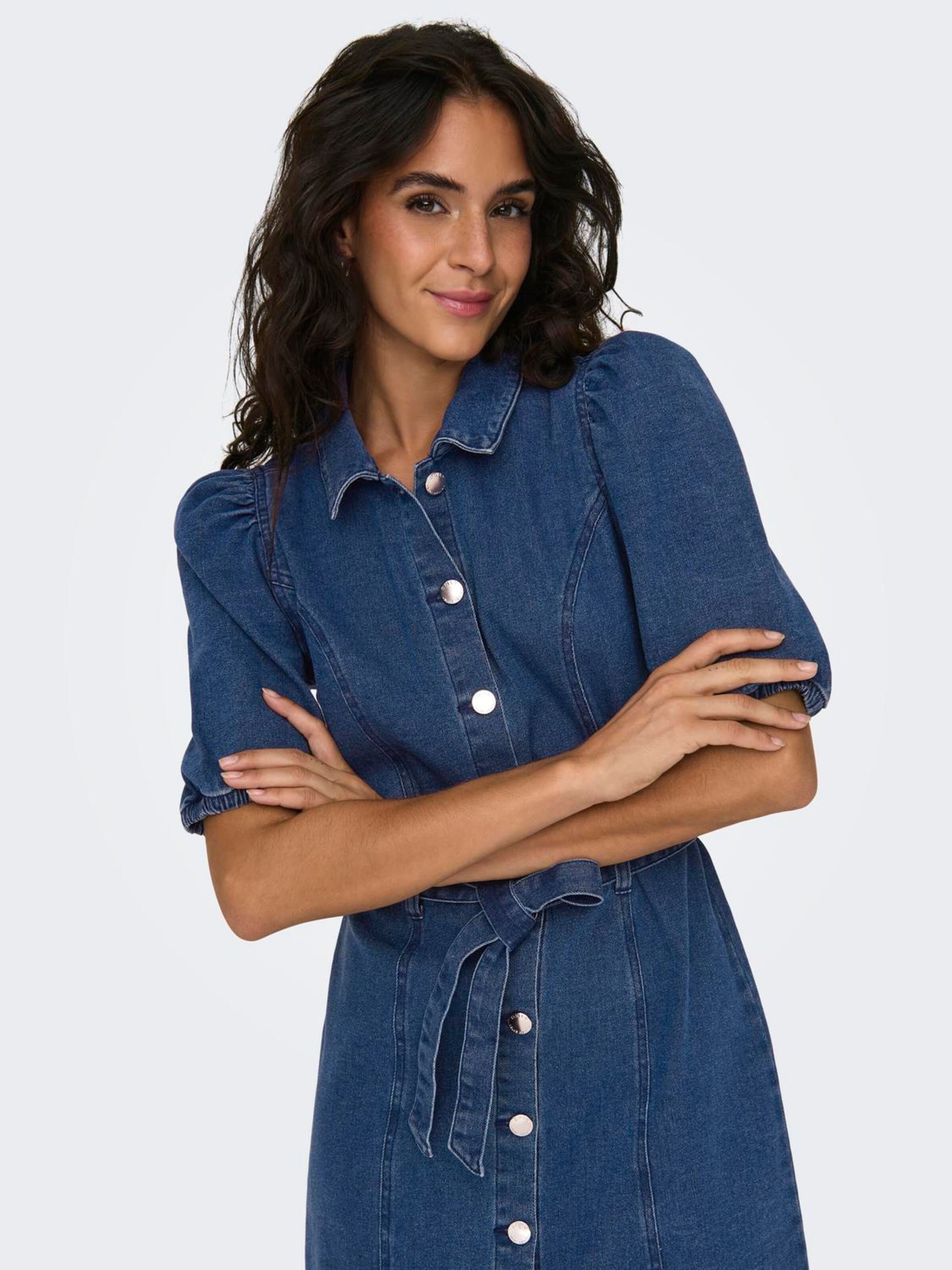 Only Dames jurk blauw
