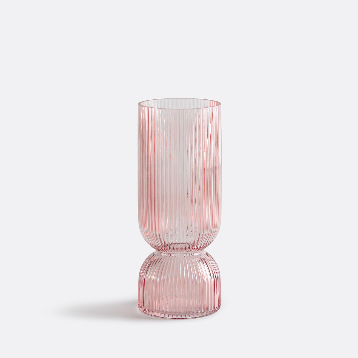 LA REDOUTE INTERIEURS<br>Vaso em vidro canelado Alt.26 cm, Valira