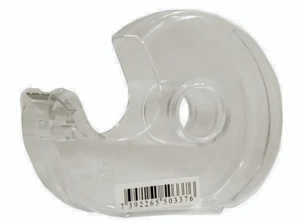 Tapedispenser plast transparent til /19mm x 33m tape