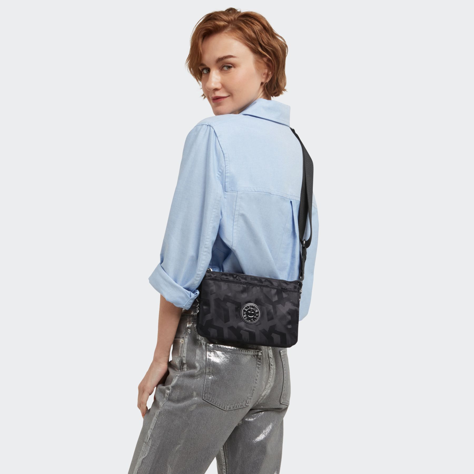 RIRI Petit Sac Bandoulière - Black 3D K Jacquard