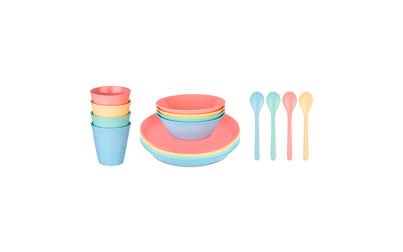 Koziol NORA MACARONS Geschirr-Set 16-tlg.