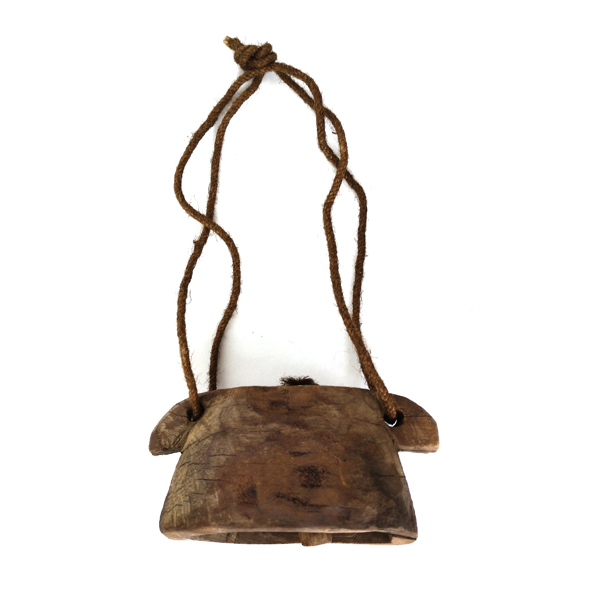 Antike hölzerne Kuhglocke S, natur, T 15 cm, B 11 cm, H 8 cm günstig bestellen