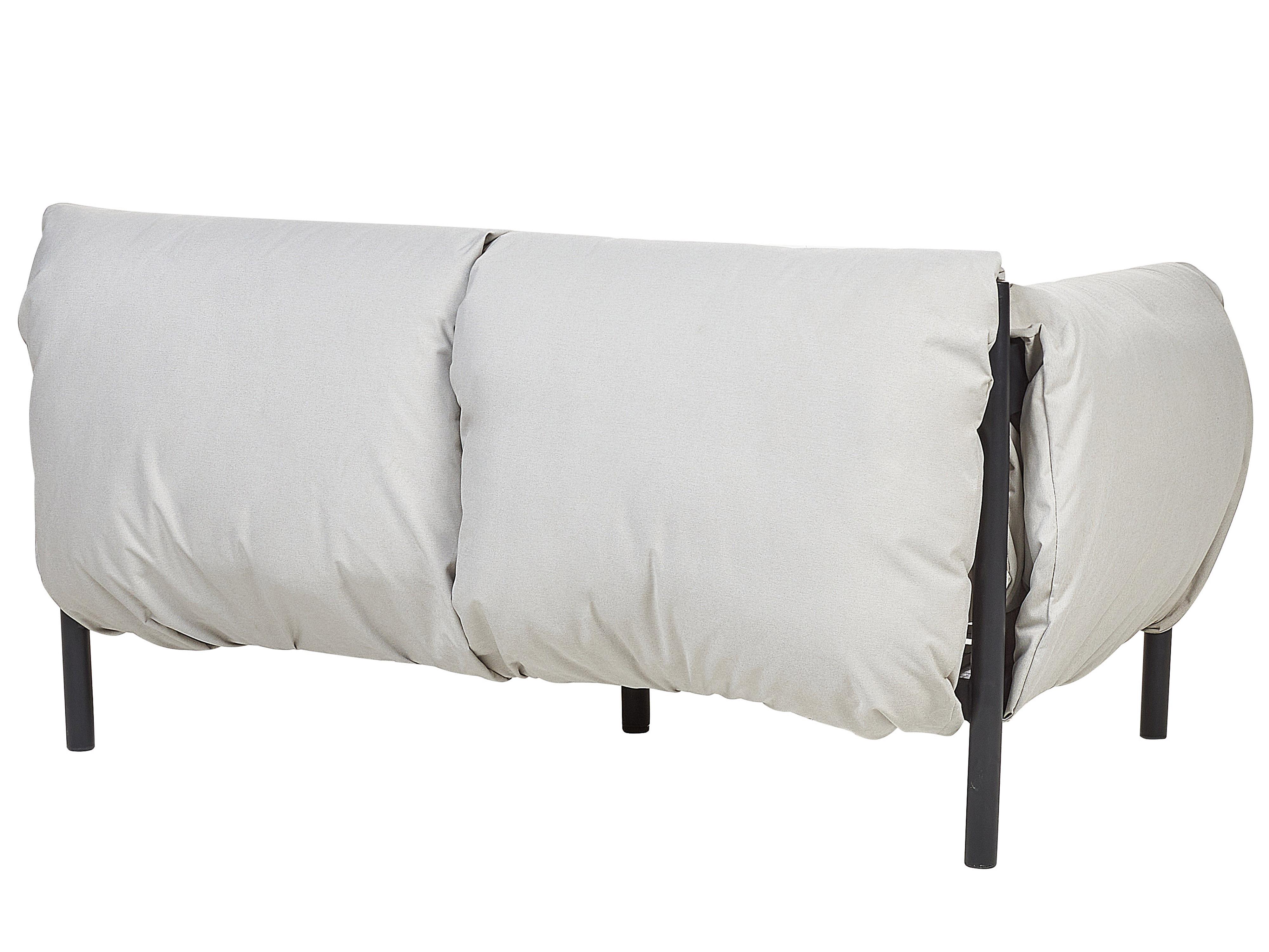 Tuin loungebank 2-zits ESPERIA Metaal Grijs