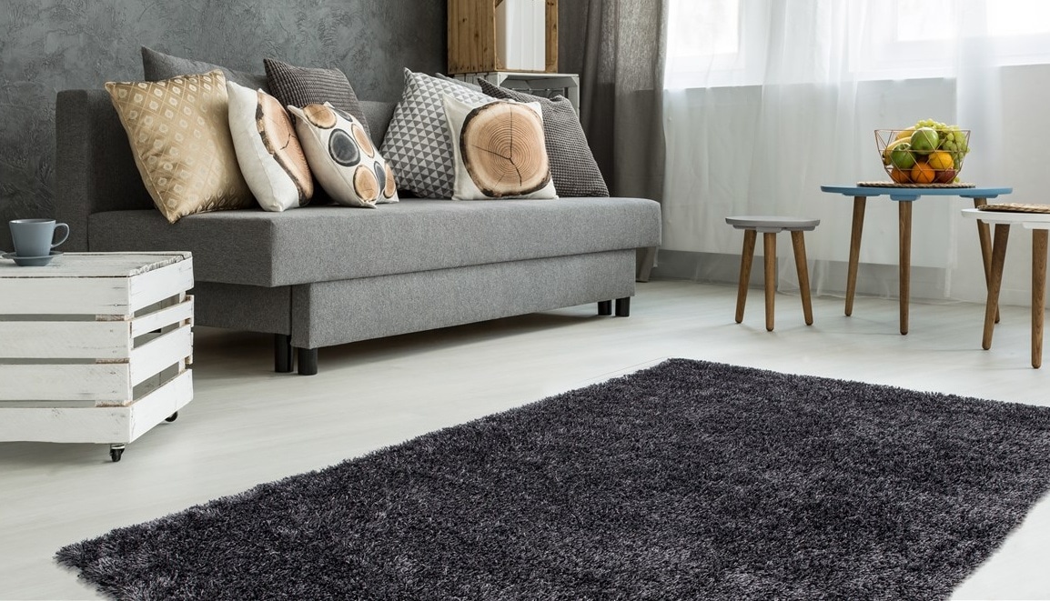 Bruno Banani Hochflor-Teppich »Alga« rechteckig 40 mm Höhe Uni, Shaggy, Langflor, besonders weich und kuschelig, Wohnzimmer