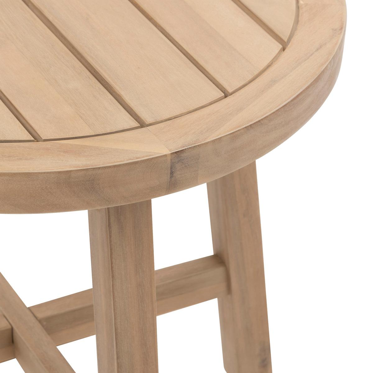 TABLE APPOINT PAPOUASIE D.55CM ACACIA