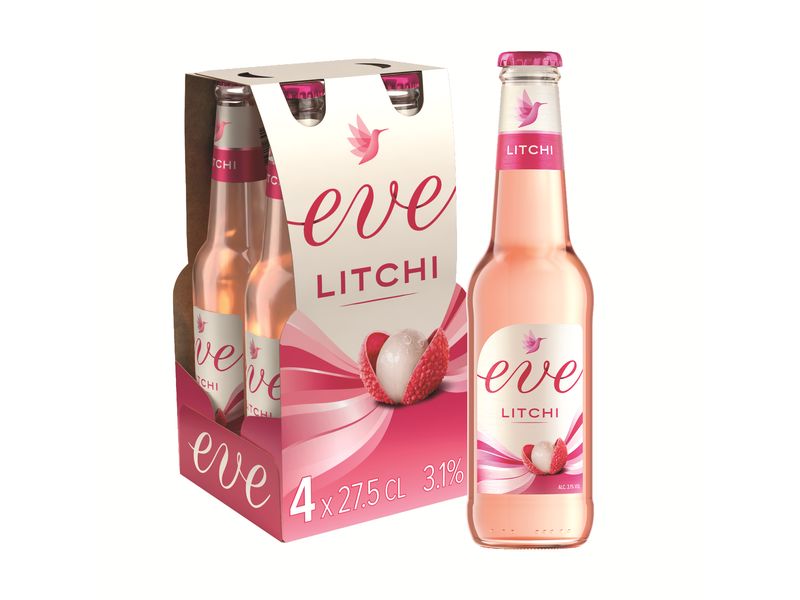 Eve Bier Litchi 4 x 0.275 l Biermix-Getränk