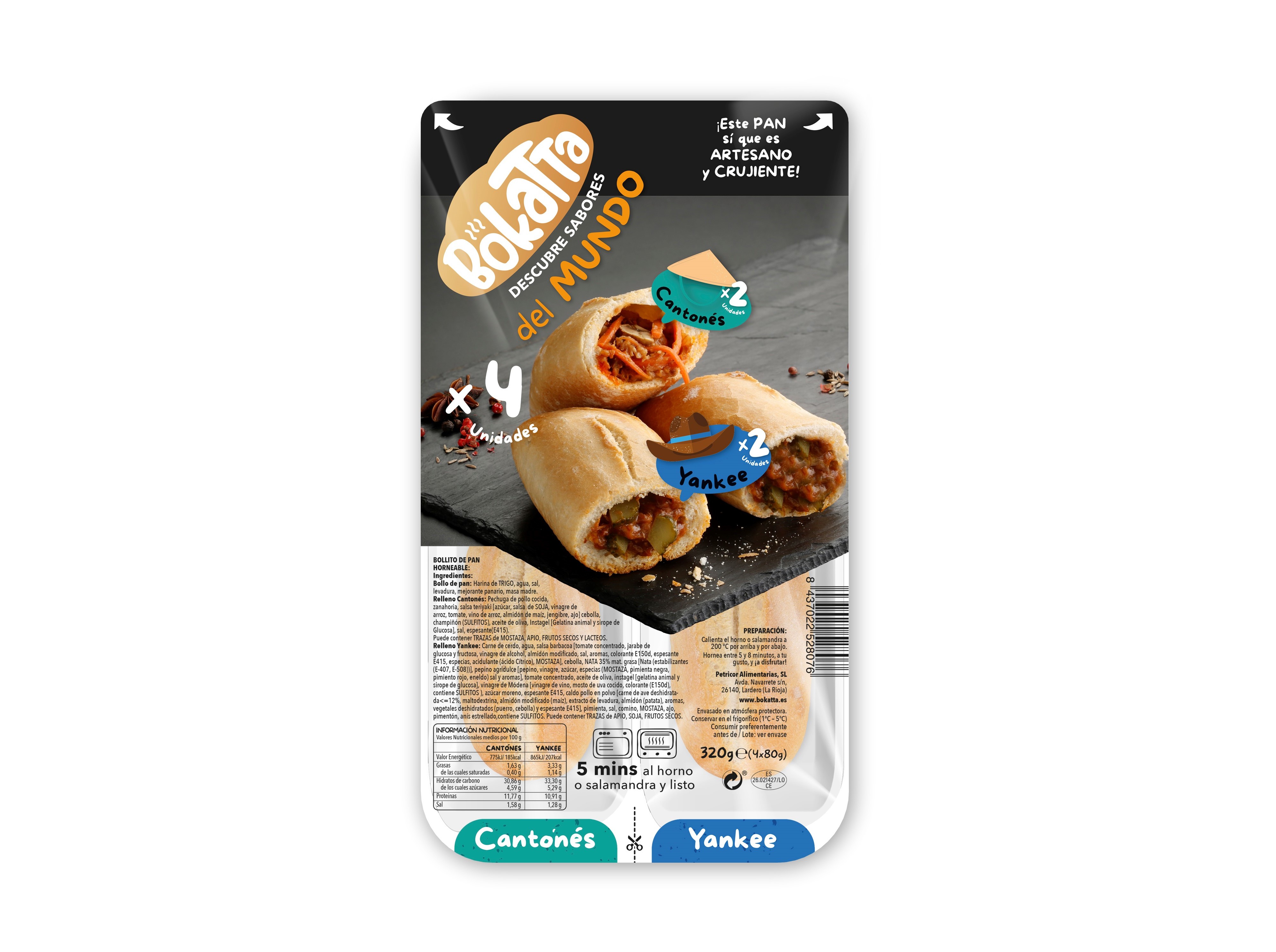PÃES RECHEADOS BOKATTA SABORES DO MUNDO UN
