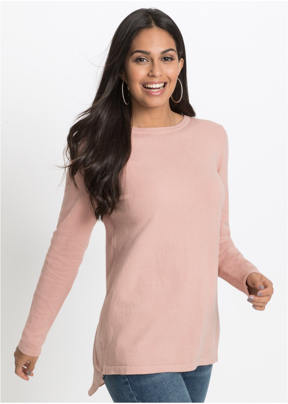 Pull à empiècement chemisier