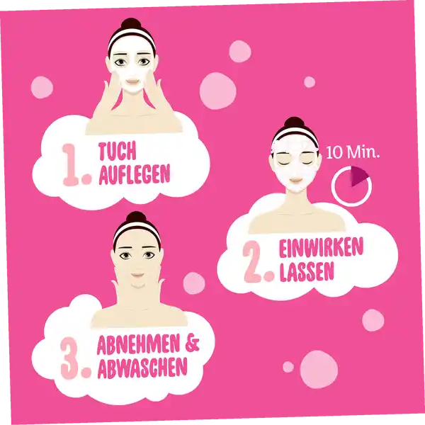 Bubble Tuchmaske Tiefenreinigung und Super-Glow