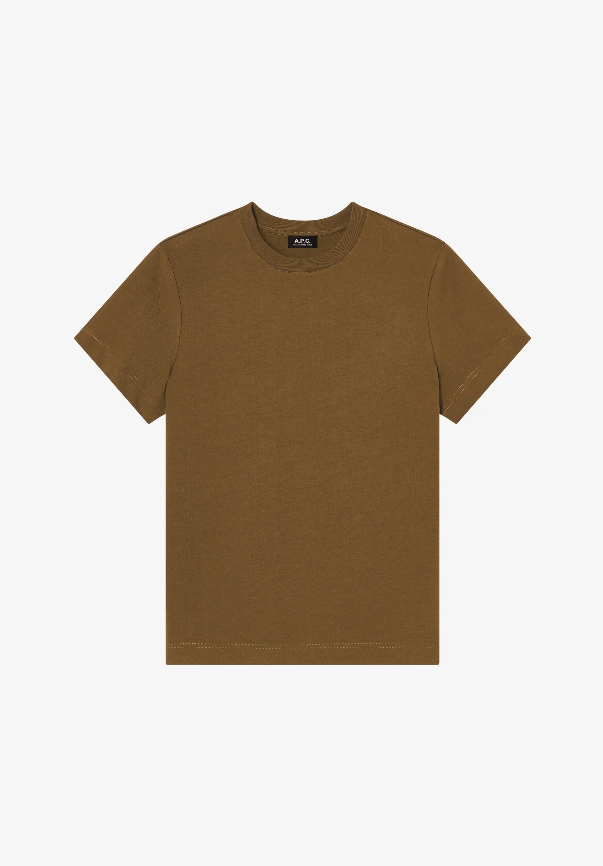 T-shirt kaki en coton bio - Kaki