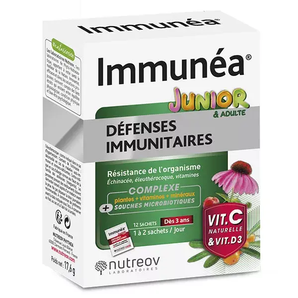 Nutreov Physcience Phytea Immunéa Junior Defesas Imunológicas 12 sachês