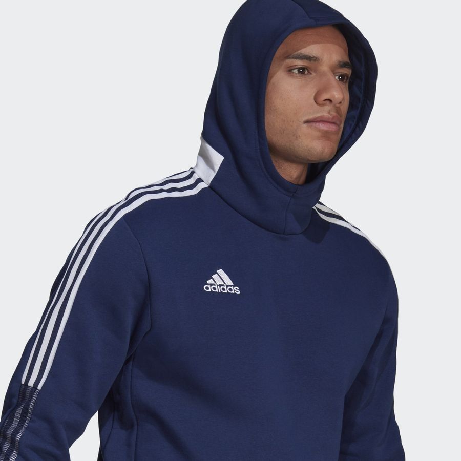 adidas Sweat à Capuche Tiro 21 - Bleu Marine/Blanc