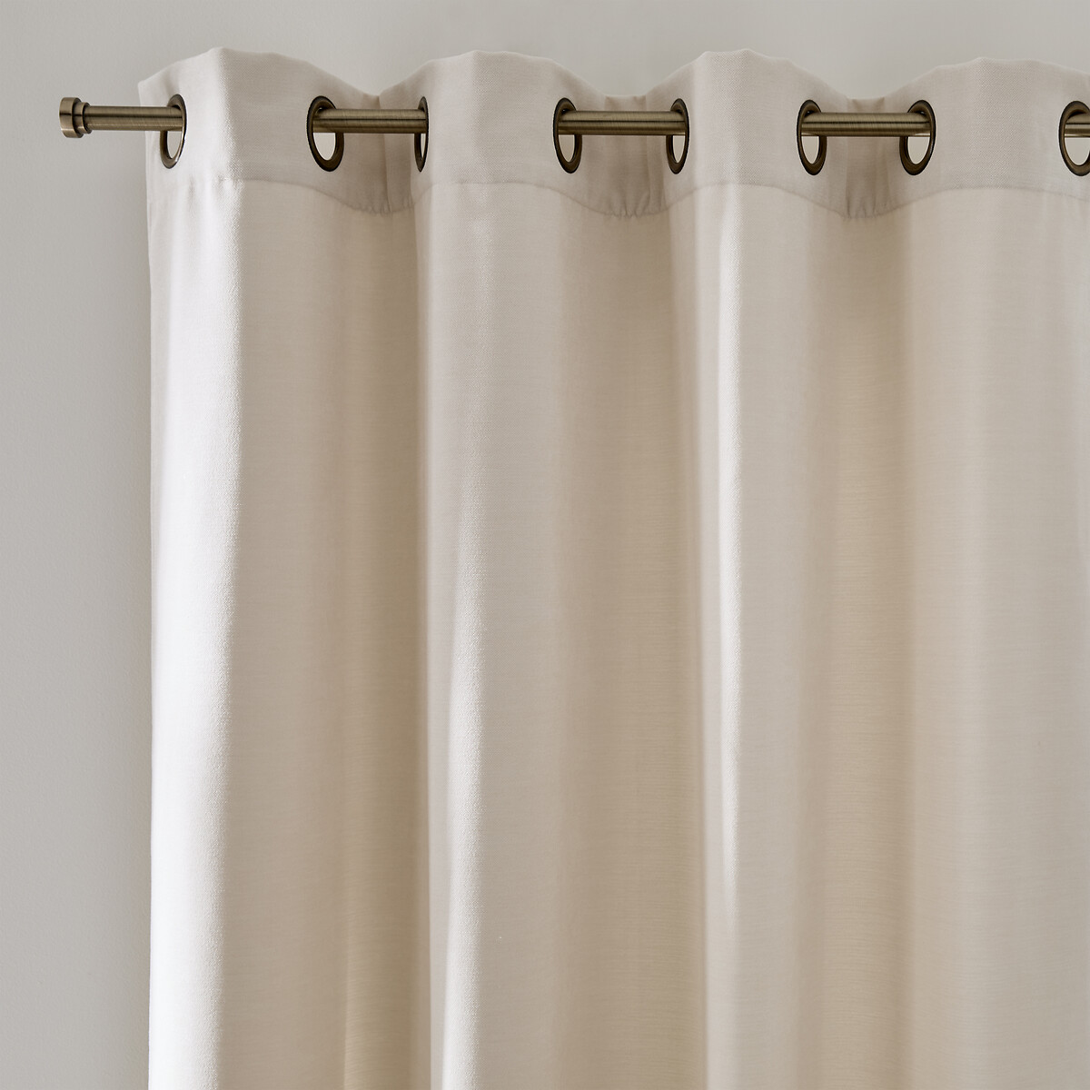 LA REDOUTE INTERIEURS<br>Cortina de veludo em chenille com ilhós, Calda