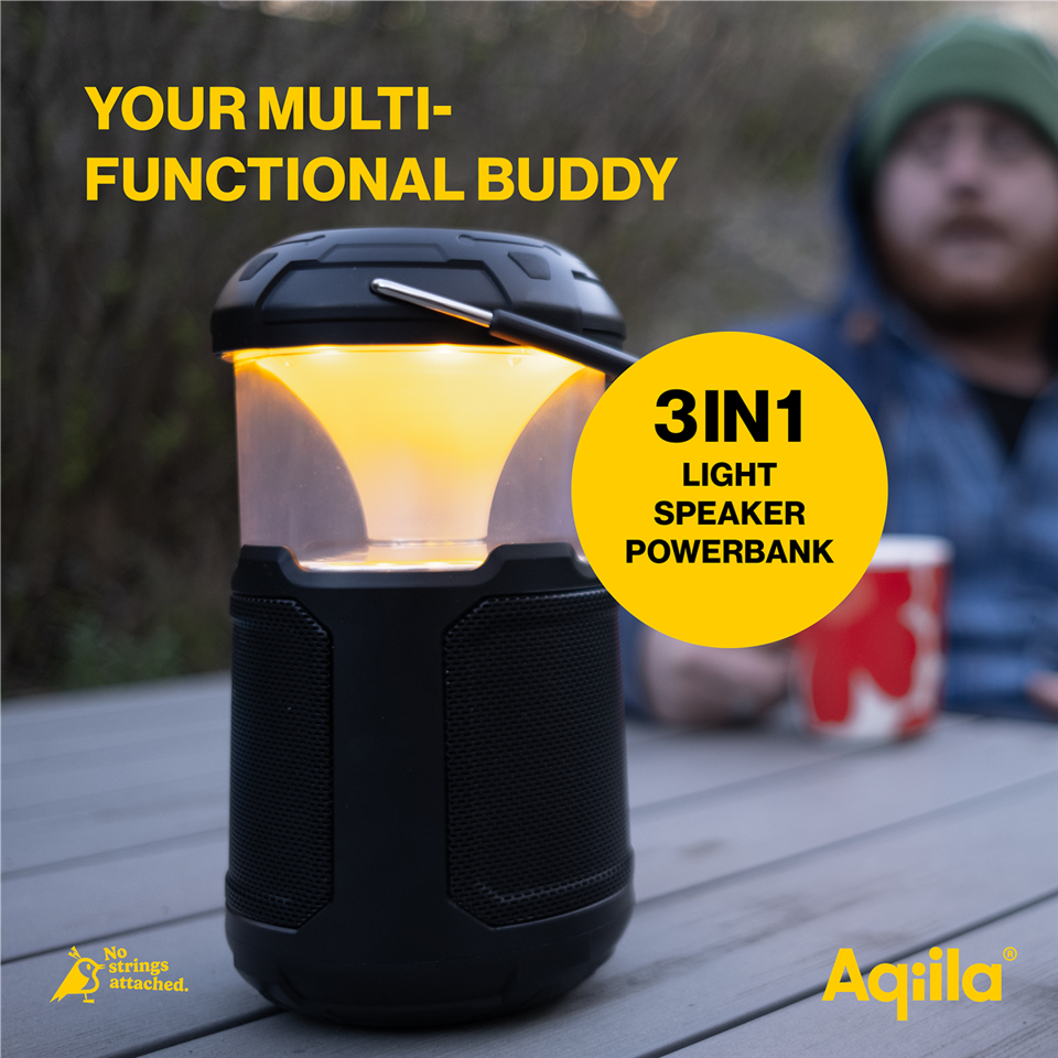 Aqiila - Soundbird B10 - Dæmpbar LED lampe med højttalere