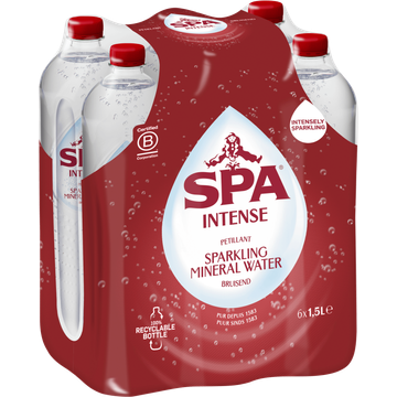 SPA INTENSE Bruisend Natuurlijk Mineraalwater 6x1,5L