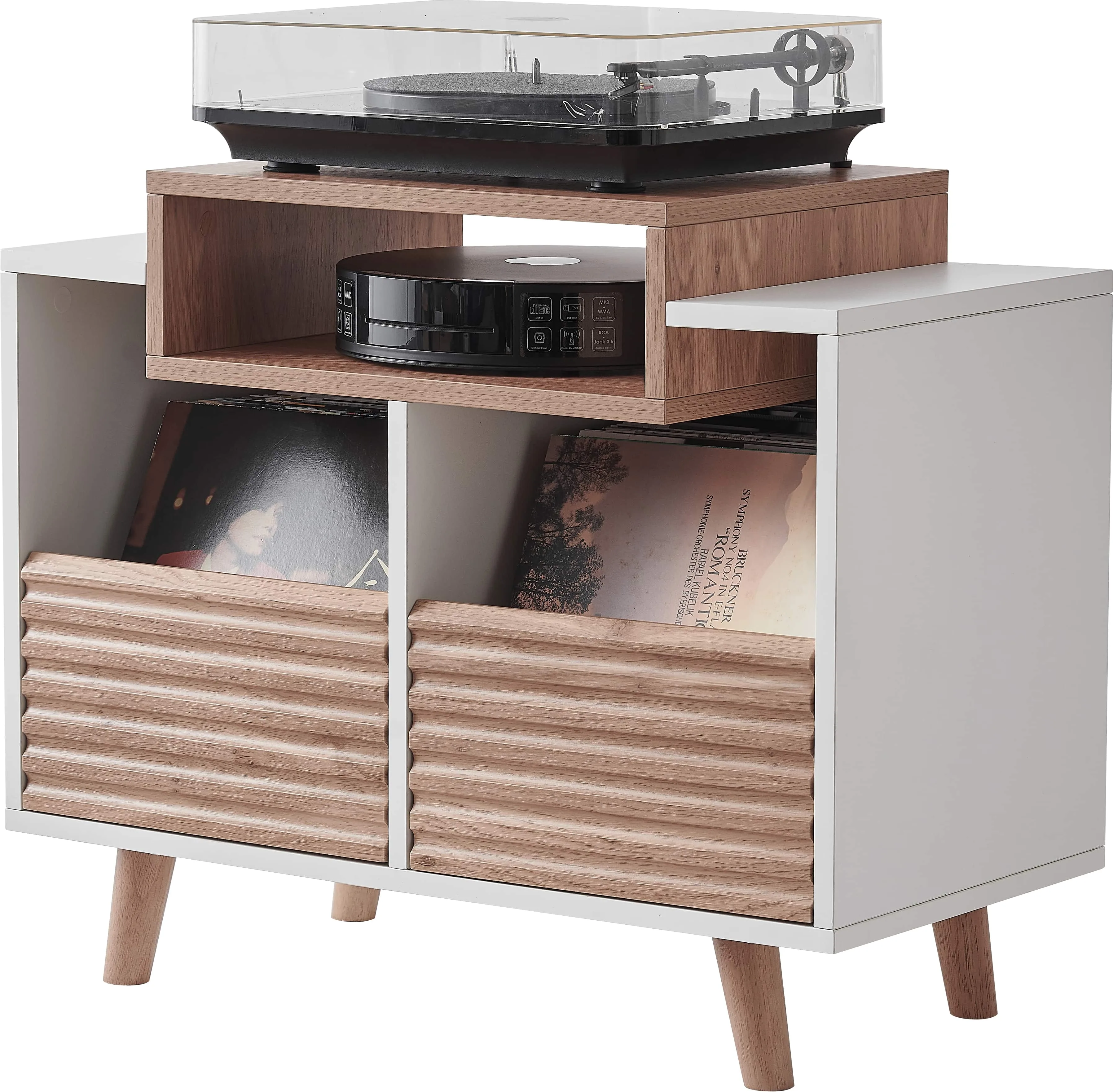 NorStone Oslo 800 Blanc et Chêne Meubles hi-fi