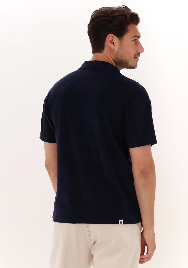 ANERKJENDT donkerblauwe anerkjendt polo akkikki frotte cuba tee