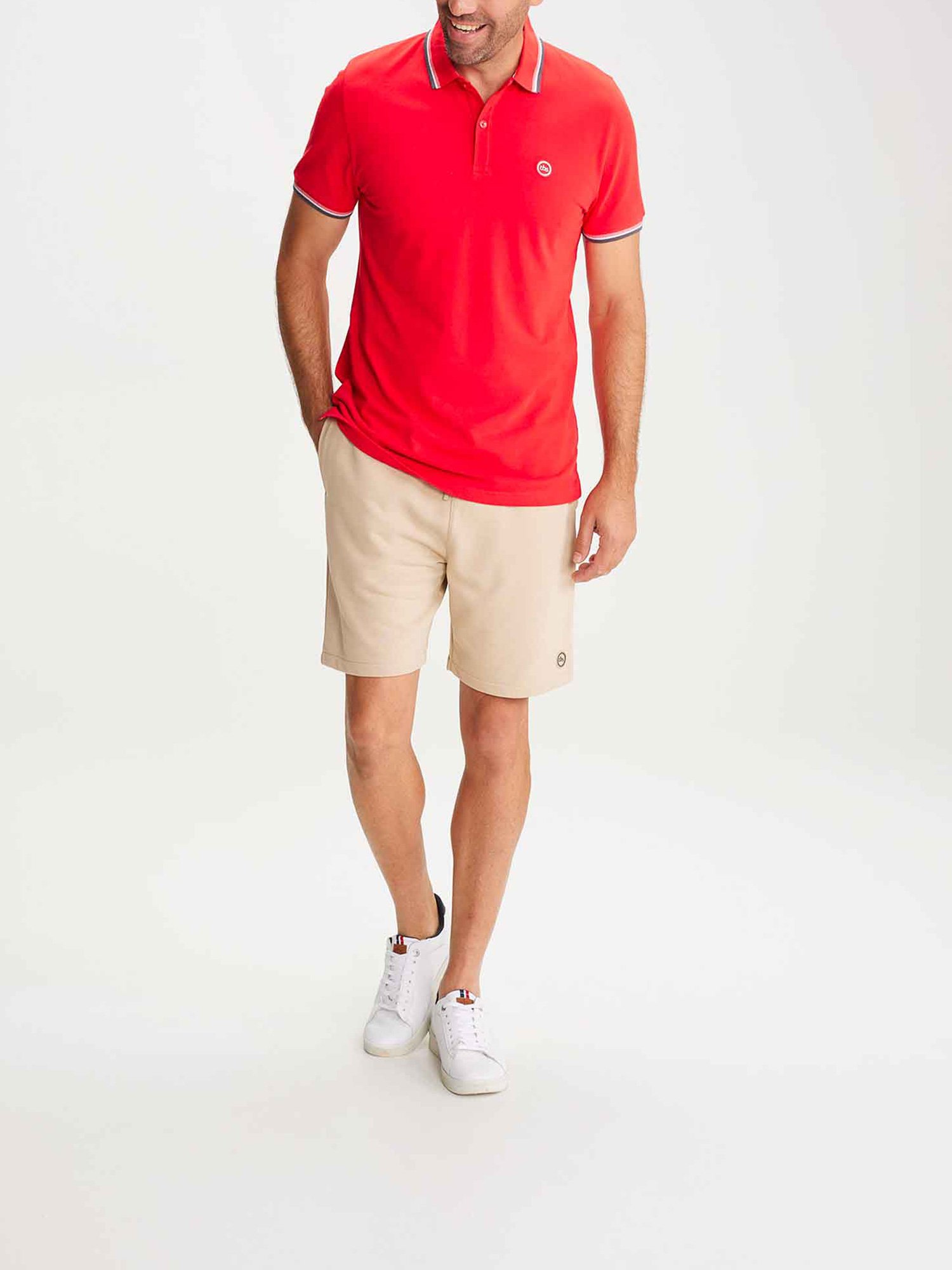 Polo Homme Coton Biologique Rouge